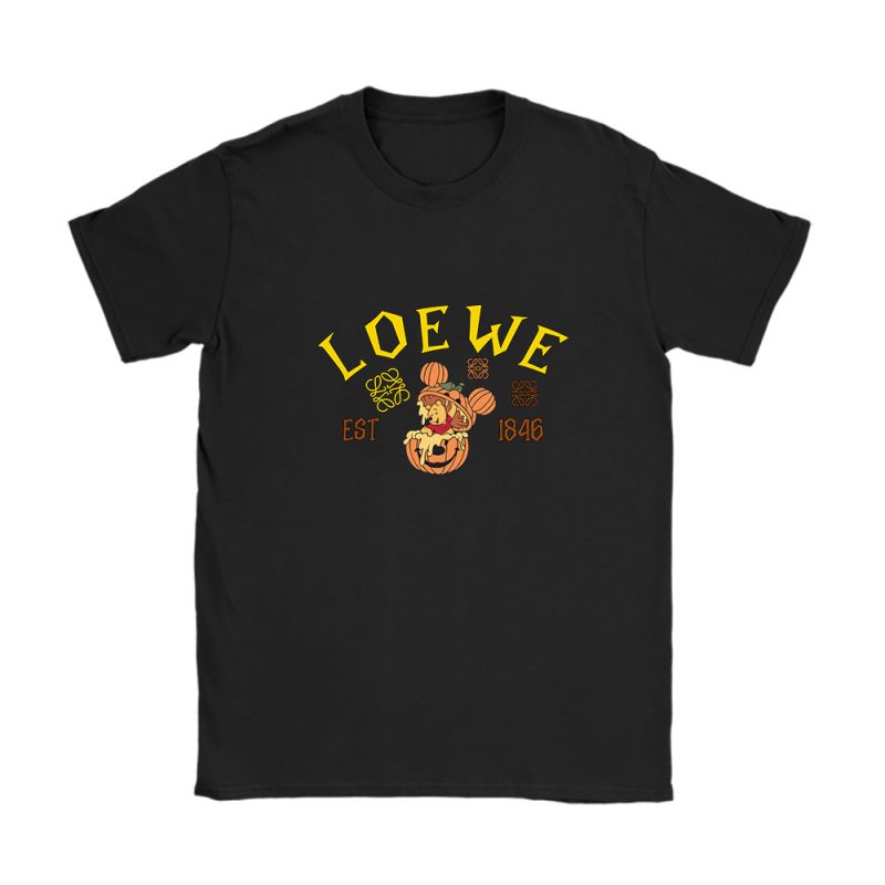 Retro Pooh Ghost Halloween Loewe Unisex T-Shirt Cotton Tee TAT10122