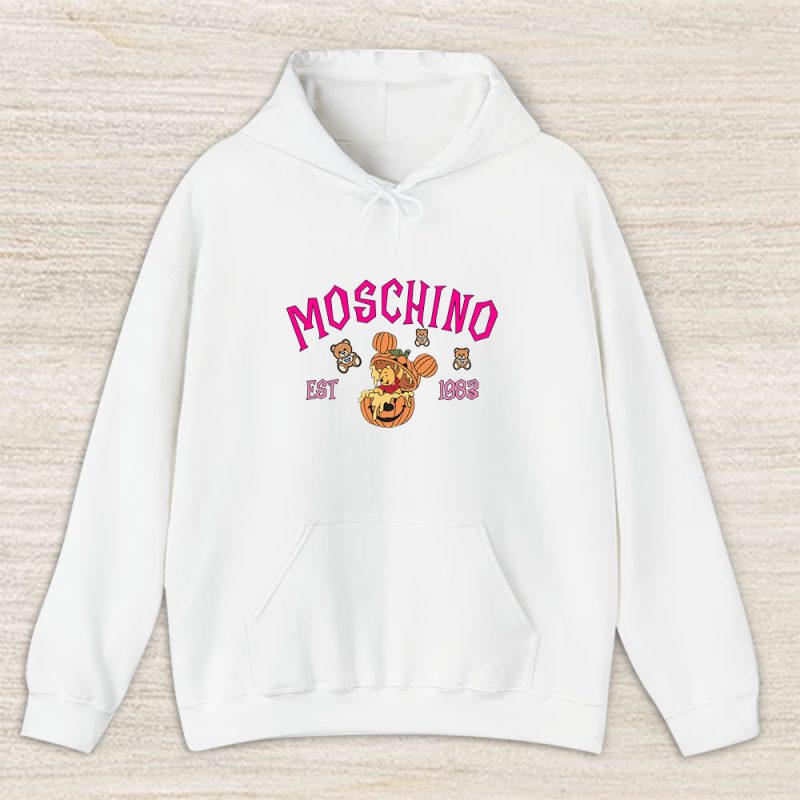 Retro Pooh Ghost Halloween Moschino Unisex Hoodie TAH10126