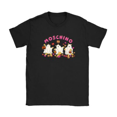 Retro Pooh Ghost Halloween Moschino Unisex T-Shirt Cotton Tee TAT10125