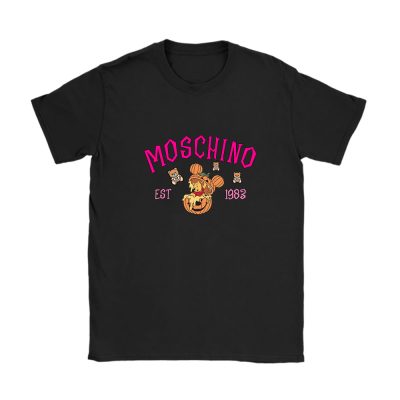 Retro Pooh Ghost Halloween Moschino Unisex T-Shirt Cotton Tee TAT10126