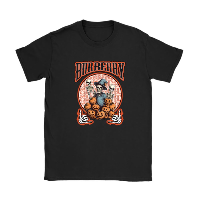 Retro Spooky Halloween Shirt Burberry Unisex T-Shirt Cotton Tee TAT10130