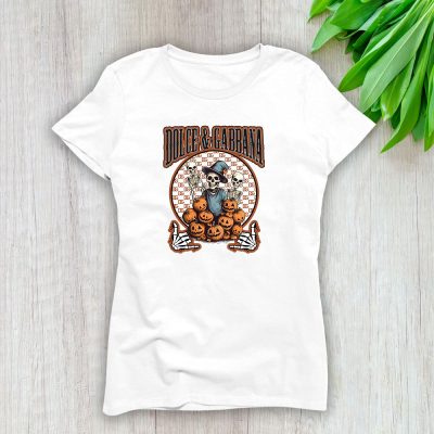 Retro Spooky Halloween Shirt Dolce & Gabbana Lady T-Shirt Women Tee LTL10140