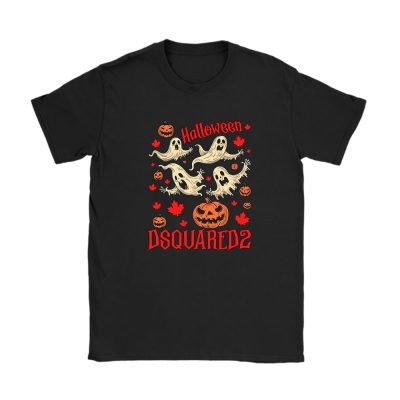 Retro Spooky Halloween Shirt Dsquared2 Unisex T-Shirt Cotton Tee TAT9299