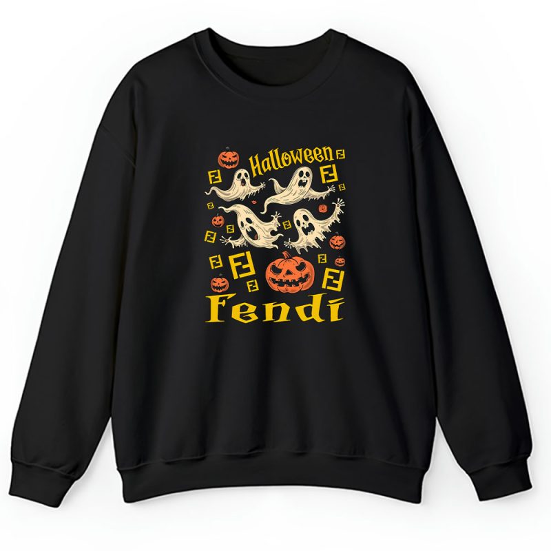 Retro Spooky Halloween Shirt Fendi Unisex Sweatshirt TAS9300