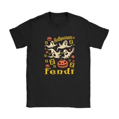 Retro Spooky Halloween Shirt Fendi Unisex T-Shirt Cotton Tee TAT9300