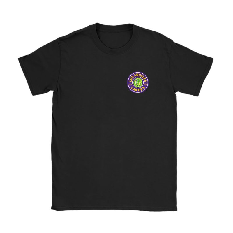 Rick And Morty X Los Angeles Lakers Team NBA Basketball Unisex T-Shirt Cotton Tee TAT8951