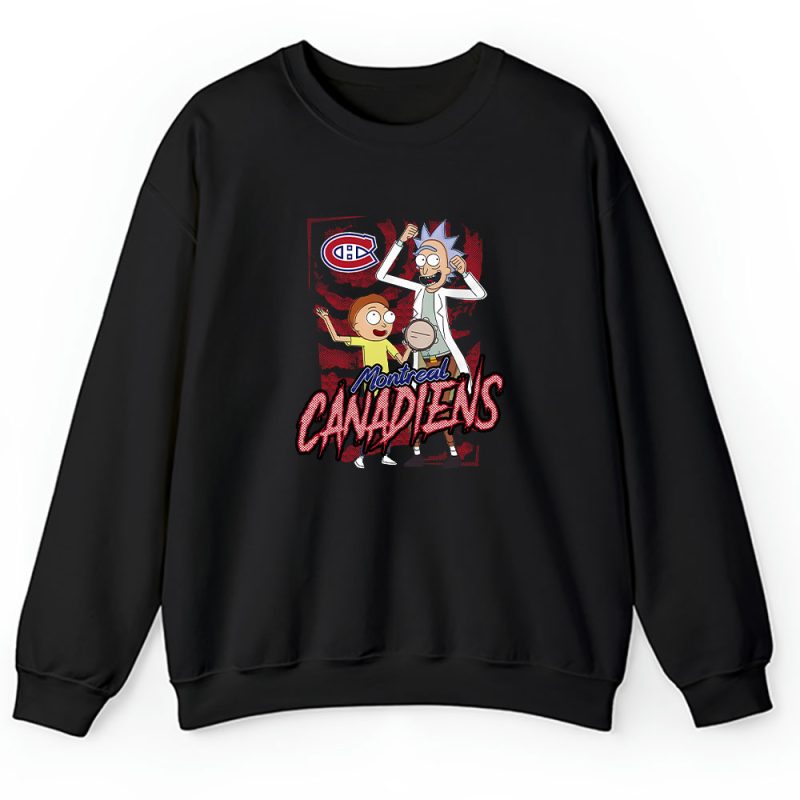 Rick And Morty X Montreal Canadiens Team NHL Hockey Fan Unisex Sweatshirt TAS8818