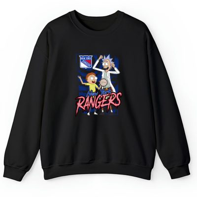 Rick And Morty X New York Rangers Team NHL Hockey Fan Unisex Sweatshirt TAS8819