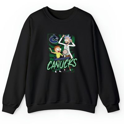 Rick And Morty X Vancouver Canucks Team NHL Hockey Fan Unisex Sweatshirt TAS8823