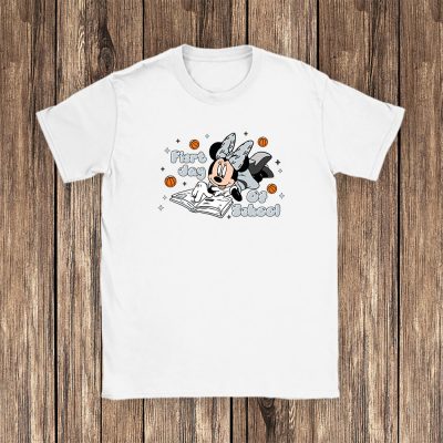 San Antonio Spurs X Welcome Back To School Gift X Minnie Mouse Unisex T-Shirt Cotton Tee TAT9424