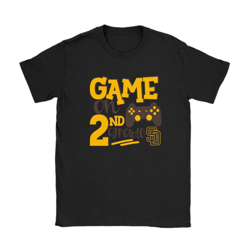 San Diego Padres X Game On X Schools Back X Custom Number Grade Unisex T-Shirt Cotton Tee TAT10458