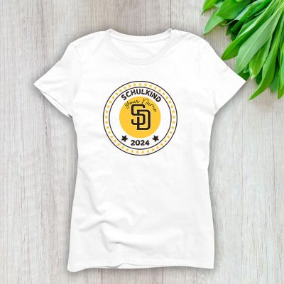 San Diego Padres X Welcome Back To School Custom Name Lady T-Shirt Women Tee LTL11100