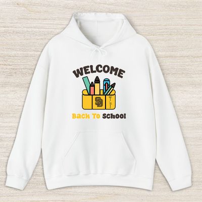 San Diego Padres X Welcome Back To School X Custom Name Unisex Hoodie TAH10459