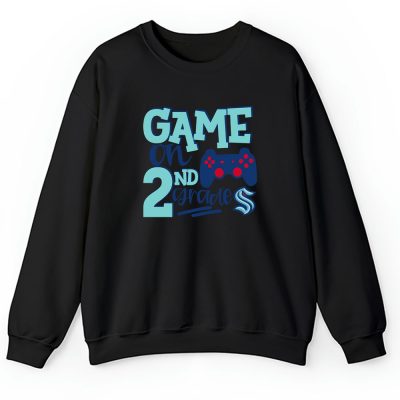 Seattle Kraken X Game On X Schools Back X Custom Number Unisex Hoodie TAH10734