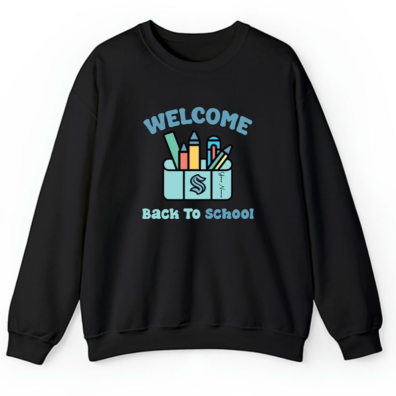 Seattle Kraken X Welcome Back To School X Custom Name Unisex Hoodie TAH10735