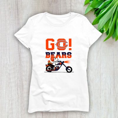 Snoopy X Driver X Chicago Bears Team X NFL X American Football Lady T-Shirt Women Tee LTL10931