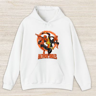 Spiderman MLB Baltimore Orioles Unisex Hoodie TAH9836