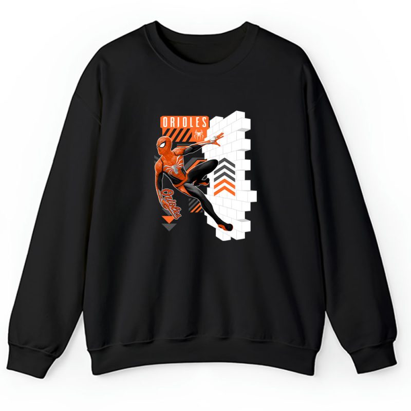 Spiderman MLB Baltimore Orioles Unisex Sweatshirt TAS11582