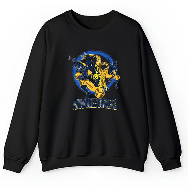 Spiderman MLB Milwaukee Brewers Unisex Sweatshirt TAS9936