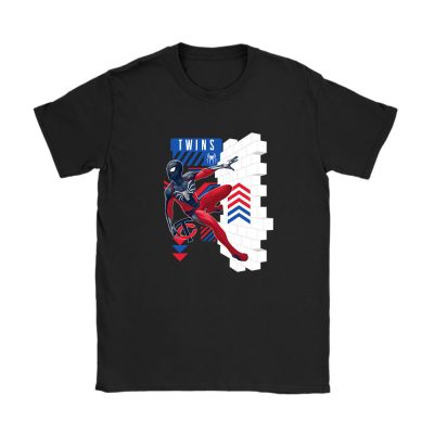 Spiderman MLB Minnesota Twins Unisex T-Shirt Cotton Tee TAT11639