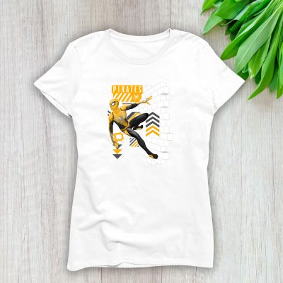 Spiderman MLB Pittsburgh Pirates Lady T-Shirt Women Tee LTL11660