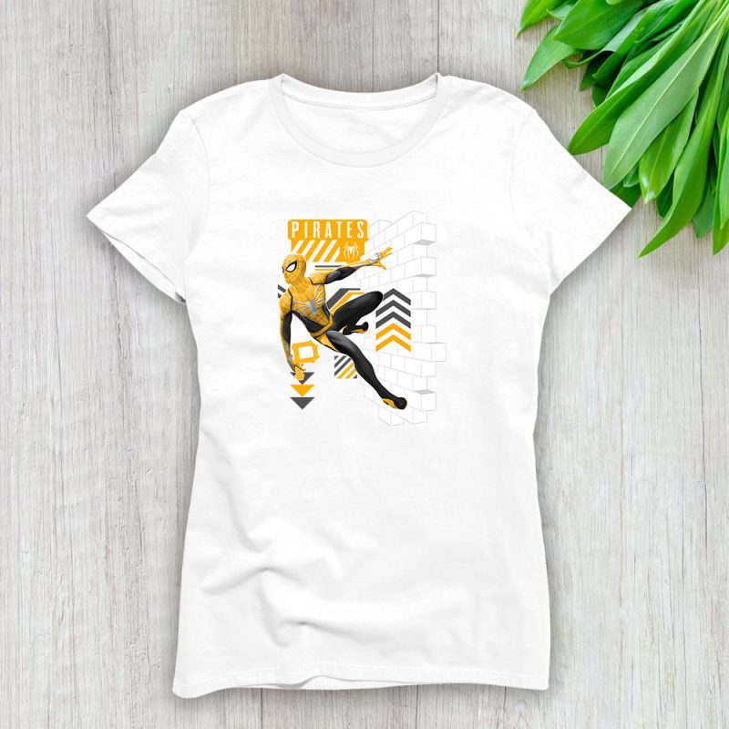 Spiderman MLB Pittsburgh Pirates Lady T-Shirt Women Tee LTL11660