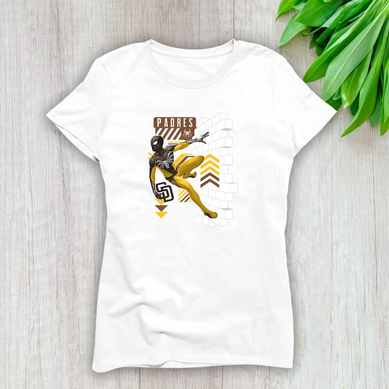 Spiderman MLB San Diego Padres Lady T-Shirt Women Tee LTL11675