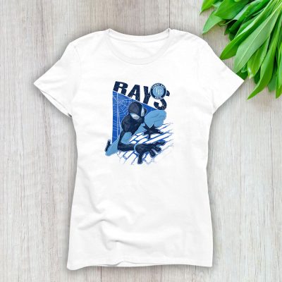 Spiderman MLB Tampa Bay Rays Lady T-Shirt Women Tee LTL10034