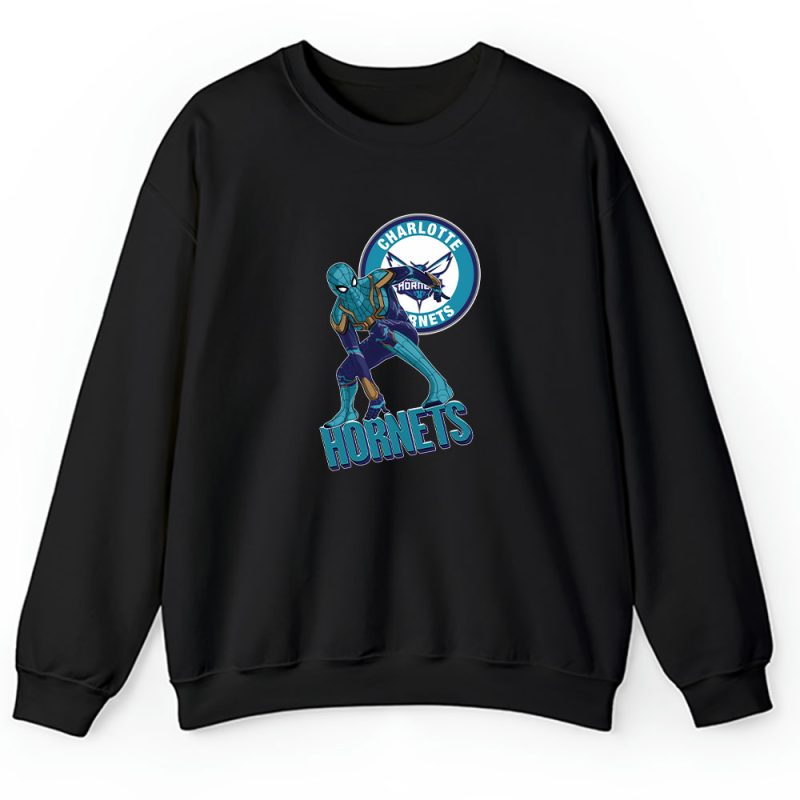 Spiderman NBA Charlotte Hornets Unisex Sweatshirt TAS8366