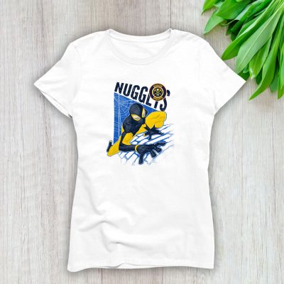 Spiderman NBA Denver Nuggets Lady T-Shirt Women Tee LTL9885