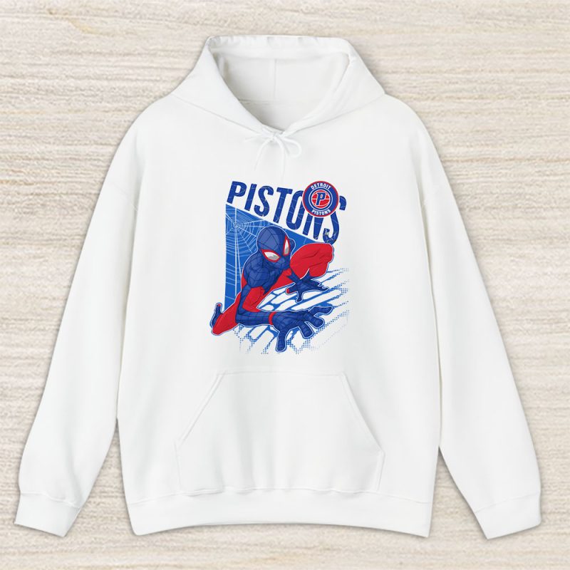 Spiderman NBA Detroit Pistons Unisex Hoodie TAH9887