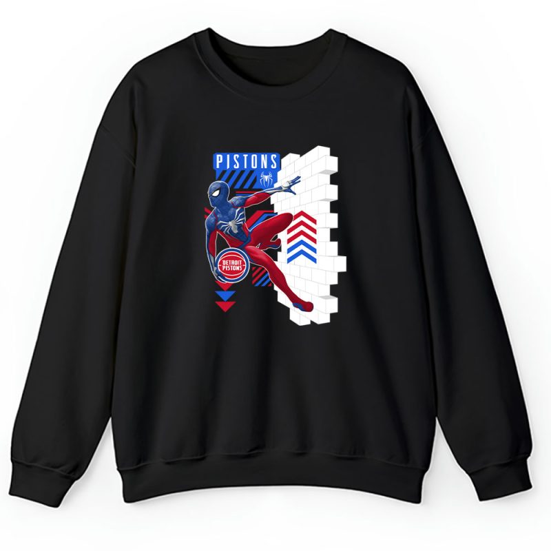 Spiderman NBA Detroit Pistons Unisex Sweatshirt TAS11607