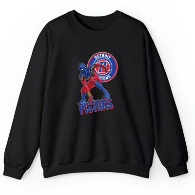 Spiderman NBA Detroit Pistons Unisex Sweatshirt TAS8379