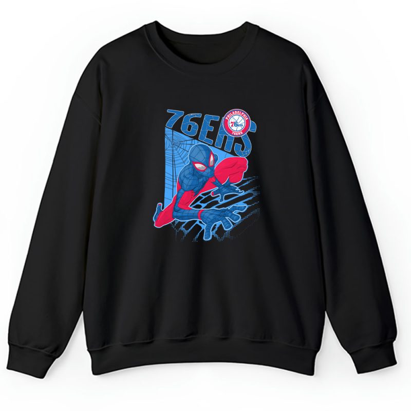 Spiderman NBA Philadelphia 76ers Unisex Sweatshirt TAS10000