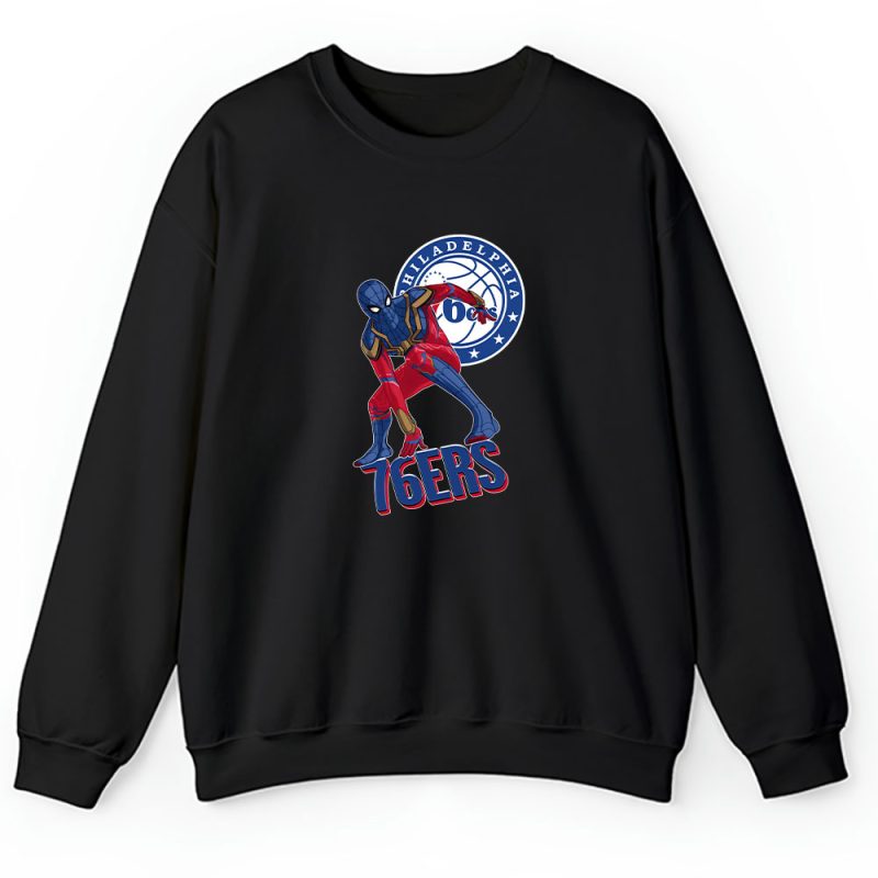 Spiderman NBA Philadelphia 76ers Unisex Sweatshirt TAS8434