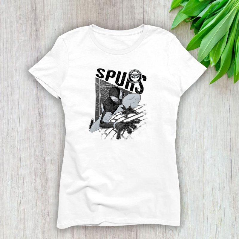 Spiderman NBA San Antonio Spurs Lady T-Shirt Women Tee LTL10024