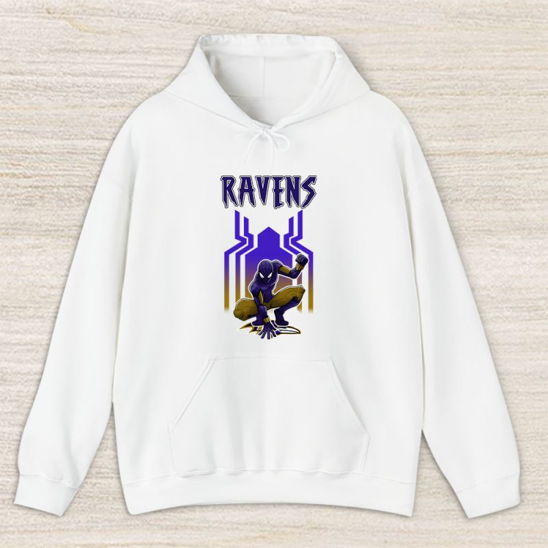 Spiderman NFL Baltimore Ravens Unisex Hoodie TAH6571