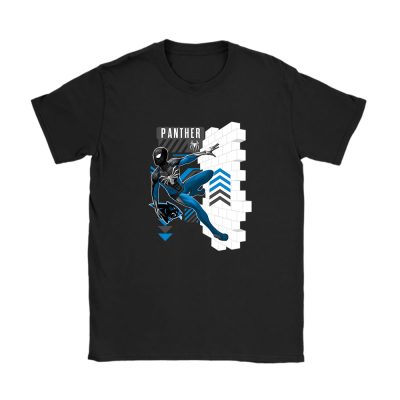 Spiderman NFL Carolina Panthers Unisex T-Shirt Cotton Tee TAT11599