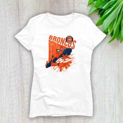 Spiderman NFL Denver Broncos Lady T-Shirt Women Tee LTL9877