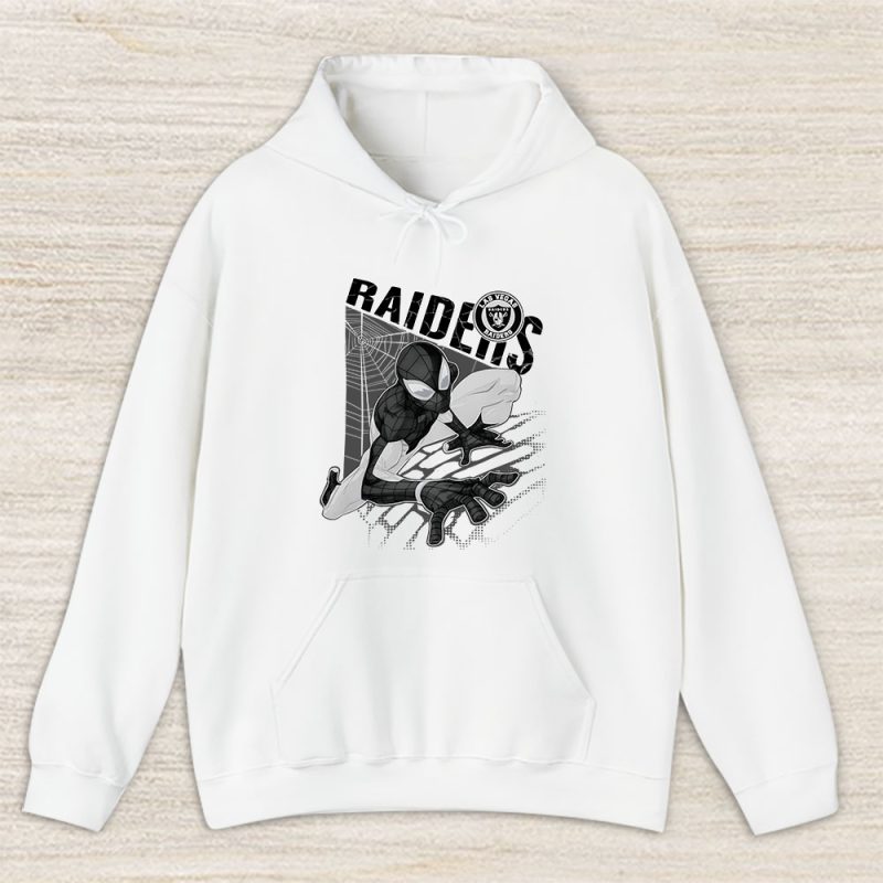 Spiderman NFL Las Vegas Raiders Unisex Hoodie TAH9935