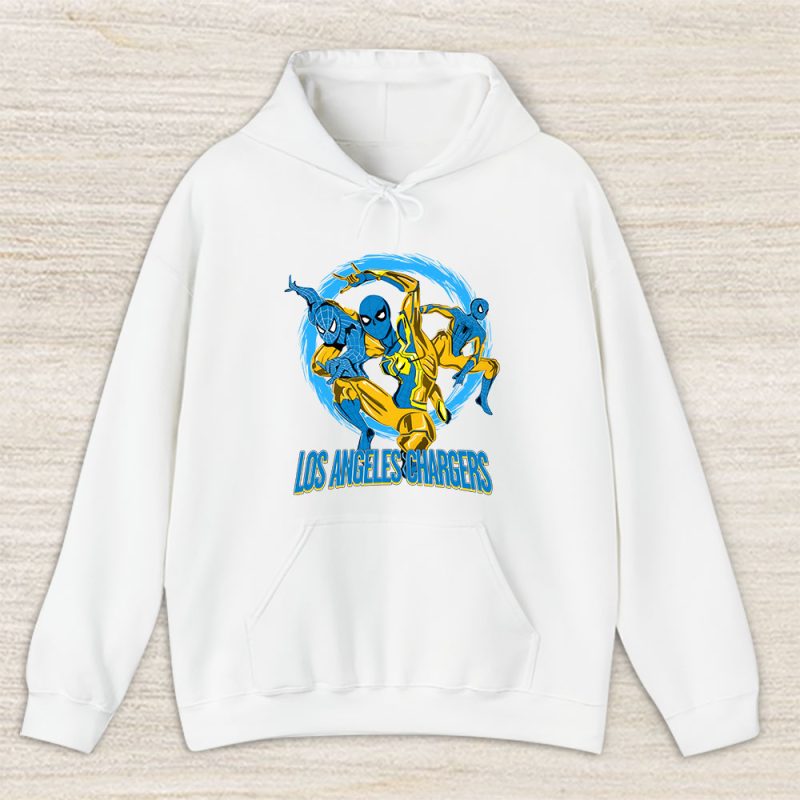 Spiderman NFL Los Angeles Chargers Unisex Hoodie TAH9924