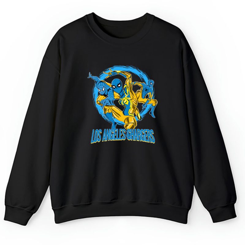 Spiderman NFL Los Angeles Chargers Unisex Sweatshirt TAS9924