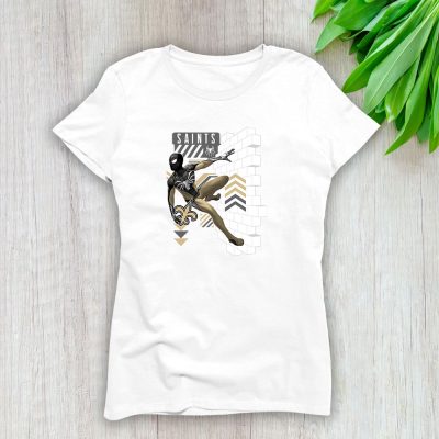 Spiderman NFL New Orleans Saints Lady T-Shirt Women Tee LTL11653