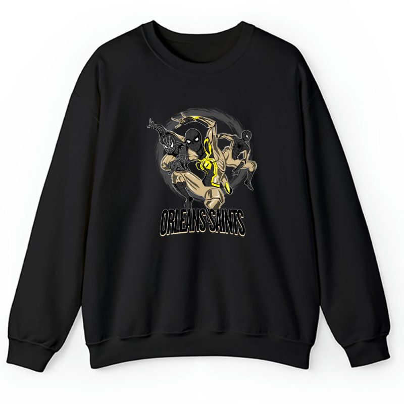 Spiderman NFL New Orleans Saints Unisex Sweatshirt TAS9978