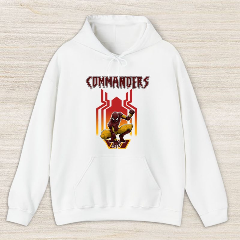 Spiderman NFL Washington Commanders Unisex Hoodie TAH6599