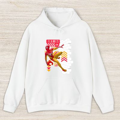 Spiderman NHL Calgary Flames Unisex Hoodie TAH11593