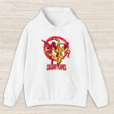 Spiderman NHL Calgary Flames Unisex Hoodie TAH9857