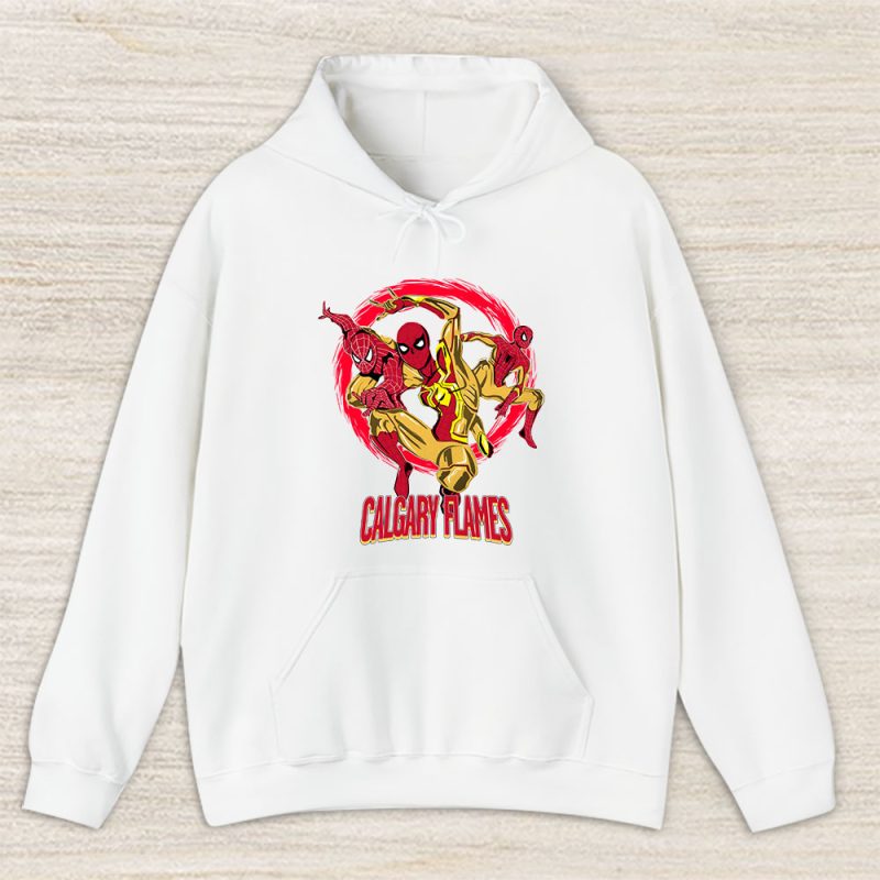 Spiderman NHL Calgary Flames Unisex Hoodie TAH9857