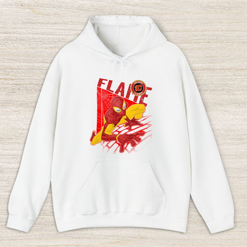 Spiderman NHL Calgary Flames Unisex Hoodie TAH9858