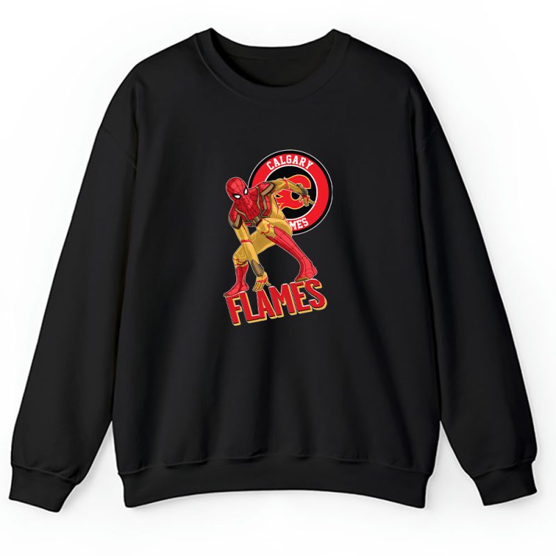 Spiderman NHL Calgary Flames Unisex Sweatshirt TAS8364